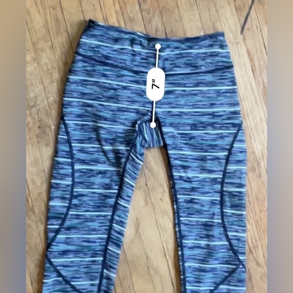 Nordstrom Zella XS Striped Athletic Capri Leggings • Multicolored • Knit  NWOT - Picture 16 of 16